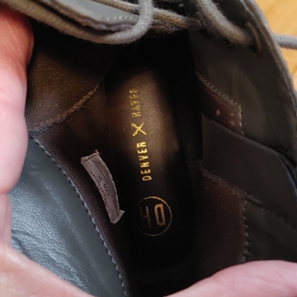 NWT Denver Hayes Women's Olive Lace Up Ankle Boot Size 7 - Picture 9 of 14